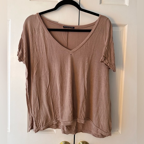 Brandy Melville Tops - Brandy Melville V Neck Loose Shirt - One Size